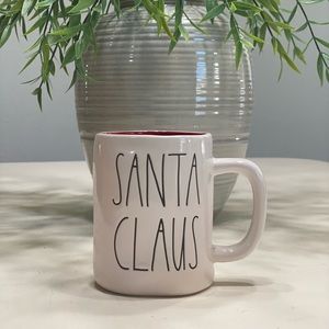 Rae Dunn Santa Claus mug with red interior